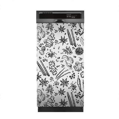 Produktbild von Magnete Dekorative 45x80 cm Küche Magnetmatte Spülmaschine - Kräuter Gemüse