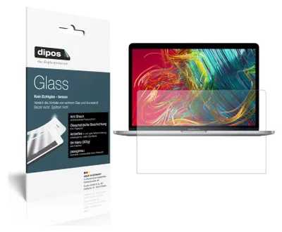 Produktbild von 2x Schutzfolie für Apple MacBook Pro 13 Zoll (2020) matt - Anti-Shock 9H Folie dipos Glass Kunststoffglas