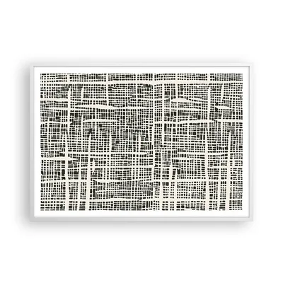 Produktbild von Gerahmtes Poster - Weißer Rahmen - Textur Muster Stück - 100x70 cm - Wand Bild - Wanddeko - Wandbilder - Kunstposter - Wandposter - Bilderrahmen - Bilder - Kunstdruck - P2WAA100x70-4926