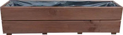 Produktbild von FKL Pflanzkasten aus Holz Pflanzkübel Kübel Kasten Garten D27 (Palisander, 90 cm)