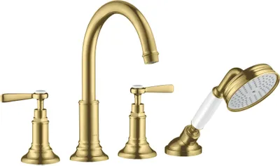 Produktbild von 4-Loch Wannenrandarmatur AXOR MONTREUX DN 15, mit Hebelgriffen brushed brass brushed brass