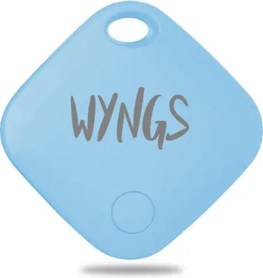 Produktbild von WYNGS Air Tag Schlüsselfinder – Bluetooth Tracker für iPhone, Schlüssel, Taschen & Haustiere – Kompatibel mit Apple 'Wo ist?' App & iOS – Smart GPS Ortung – Blau