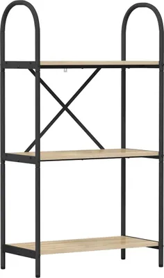 Produktbild von "2026 MODERNE" Bücherregal - Standregal - Wohnzimmerschrank - Sonoma-Eiche 60 x 30 x 109 cm Holzwerkstoff - Lagerregal Bücherregale CC8323594