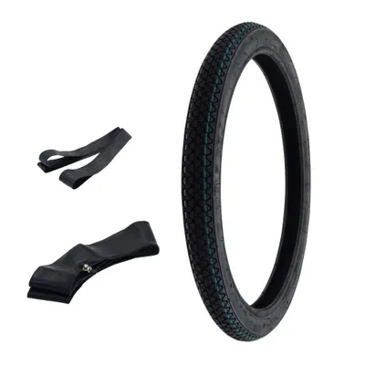 Immagine prodotto di 1x Vee Rubber 2.00-17 pollici pneumatico 2.00x17 tubo / nastro cerchione Piaggio Vespa Ciao