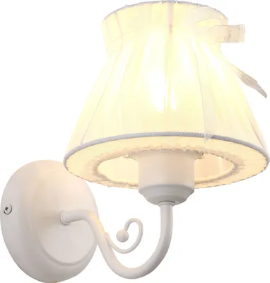 Zdjęcie produktu dla Kinkiet ZEFIR biały 1xE14x40W tkanina wym:21x20x16cm IP20 Candellux