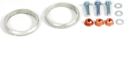 Productafbeelding van Set van 2 afdichtingen van 58 mm, inclusief schroeven en moeren, voor flexibele leidingen van BMW 1-serie / 3-serie (modellen E81 en E90)