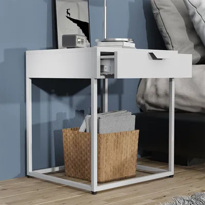 Produktbild von VCM Nachtschrank | Beistelltisch | Nachttisch |  Maße ca. H. 50 x B. 43 x T. 41 cm - Flokas S