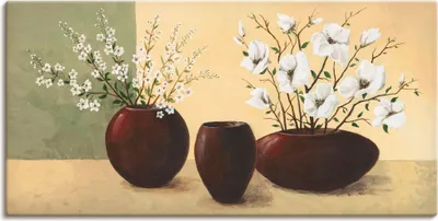 Produktbild von ARTland Leinwandbild Magnolien Größe: 60x30 cm