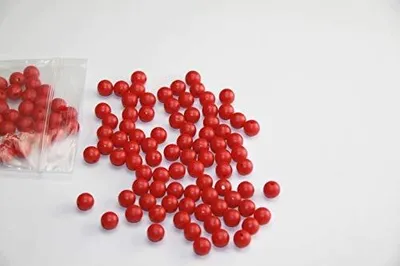 Zdjęcie produktu dla Kulki plastikowe czerwone edukacyjne 100 sztuk do nauki dla dzieci