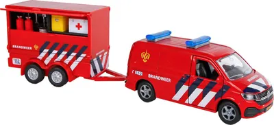 Obrázek produktu pro Kids Globe 520322 - Volkswagen Transporter Hasičský sbor NL 1:36