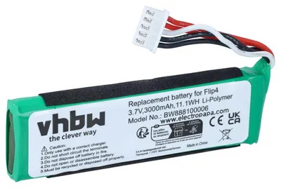 Produktbild von vhbw Akku kompatibel mit JBL Bar 5,1 Lautsprecher Boxen Speaker (3000 mAh, 3,7 V, Li-Polymer)