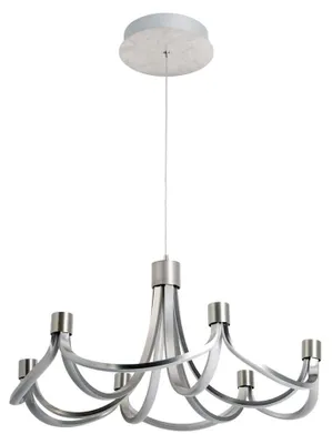 Obrázok produktu pre Závesné svetlo LED, kov, nikel, D 55 cm
