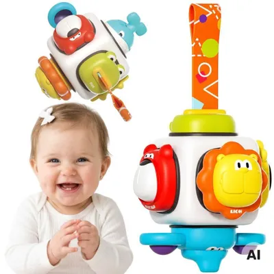 Produktbild von Woopie Baby 6-in-1 Sinneswürfel – Tiere