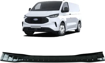 Obrázok produktu pre Ochranná lišta na zadný nárazník, čierna lesklá, Ford Custom od roku 2023 –