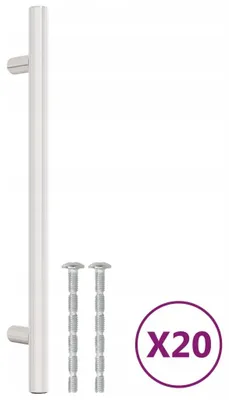 Obrázek produktu pro Nerezové nábytkové úchytky stříbrné 224 mm