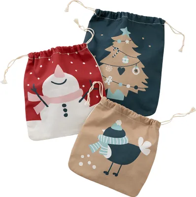 Produktbild von howa Weihnachtsgeschenktaschen 3 teilig aus Baumwolle 8804