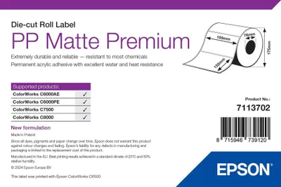 Immagine prodotto di Epson Premium Etichette Polipropilene 105x152mm