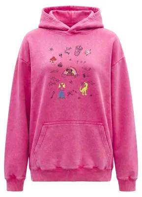 Produktbild von SUPSLIM damen kapuzenpullover - rosa, L
