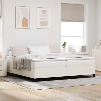 Immagine prodotto di Maison Exclusive - Letto a piattaforma color crema 200 x 200 cm in velluto