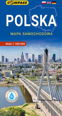Produktbild von Polska mapa samochodowa 1:650 000