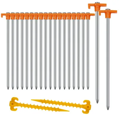 Produktbild von Set von 20 Starken Zeltstangen für Camping und Outdoor-Aktivitäten