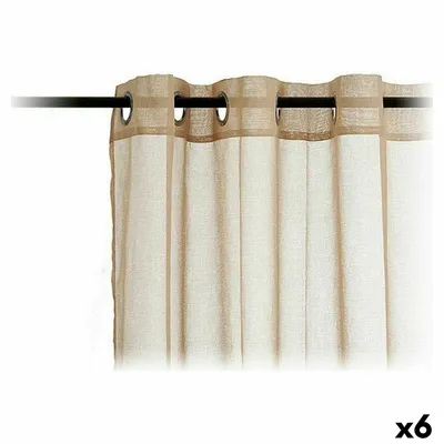 Obrázek produktu pro Záclony 140 x 260 cm béžová (6 kusů)