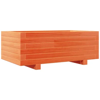 Image de vidaXL Bac à plantes brun cireux 70x40x26,5 cm Pin massif