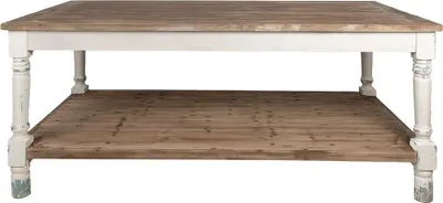 Obrázok produktu pre Prezentačný stolík Clayre & Eef 200x100x85 cm biele drevo