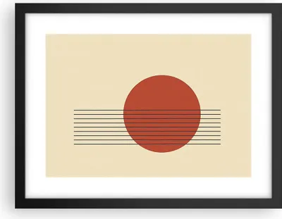 Produktbild von Gerahmtes Poster - Schwarzer Rahmen - Abstraktion Linien Rad - 40x30 cm - Wand Bild - Wanddeko - Wandbilder - Kunstposter - Wandposter - Bilderrahmen - Bilder - Kunstdruck - Wandbild - P2BAA40x30-4230