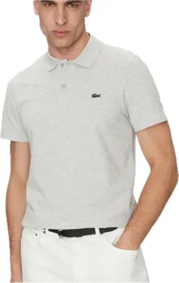 Produktbild von LACOSTE Fit Baumwolle Knit Polo Herren grau L