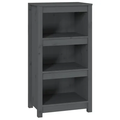 Produktbild von Bücherregal Grau 50x35x97 cm Massivholz Kiefer