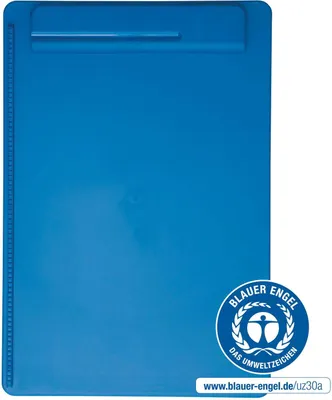 Produktbild von MAUL Klemmbrett MAULgo Recycling A4 Hochformat PS-Kunststoff blau