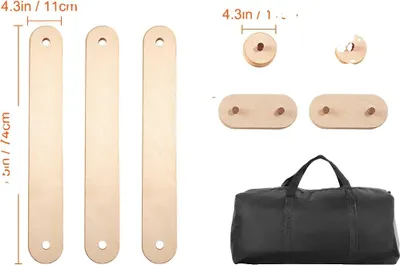 Produktbild von Balancierbalken, Holz, Tragfähigkeit 180 lbs, Altersgruppe 2-6 Jahre, 3 STK