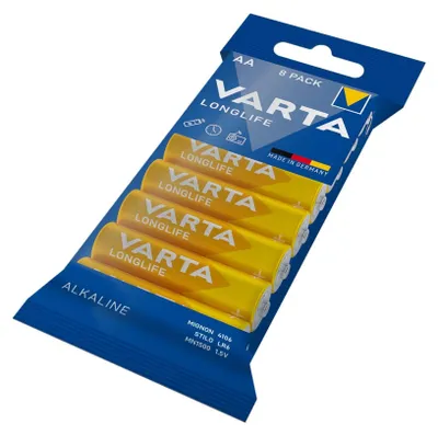 Produktbild von 1x8 Varta Longlife AA LR 6 Folienverpackung