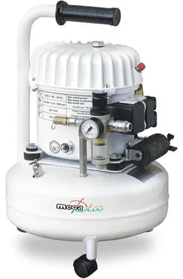 Image de MECAFER 425516 : Compresseur horizontal, réservoir de 9 litres, 0,5 HP/340 W, 40 dB, filtre 5 microns, pression maximale de 8 bars