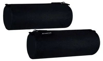 Produktbild von Schwarzes rundes Federmäppchen