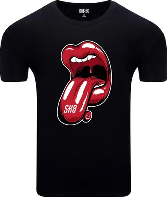 Obrázok produktu pre Diarbo Pánske tričko so športovou potlačou Skate Mouth Black Veľkosť XXXL