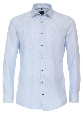 Produktbild von Venti - Modern Fit - Herren Langarm Hemd (134023600), Größe:44, Farbe:Blau (100)