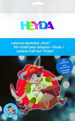 Produktbild von HEYDA 204889191 Laternen-Bastel-Set Pirat A4