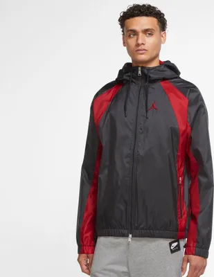 Produktbild von Nike M J Ess Woven Jacket Black/Gym Red Xxl