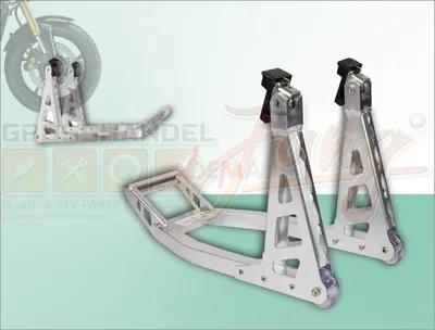 Zdjęcie produktu dla Aluminiowy stojak motocyklowy na przednie koło