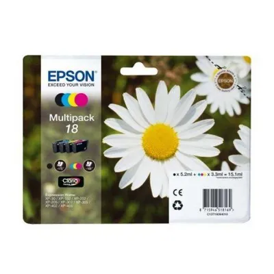 Produktbild von Kompatibel Tintenpatrone Epson Multipack T18 Gelb Schwarz Türkis Magenta