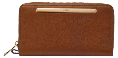 Produktbild von FOSSIL Geldbörse Liza Zip Around Clutch Brown braun