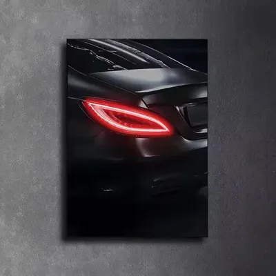 Produktbild von LED Neon Wandbild Mercedes-Motiv – dimmbares Acryl-Leuchtschild mit USB für Garage und Wohnzimmer