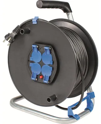 Produktbild von AS-Schwabe Sicherheits-Kabeltrommel 230mmØ, 25m H05VV-F 3G1,5