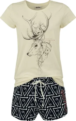Produktbild von Harry Potter Schlafanzug Damen Patronus multicolor S