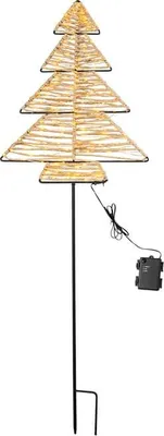 Obrázok produktu pre Záhradná dekorácia s LED stromčekom – cca 36 x 2 x 106 cm
