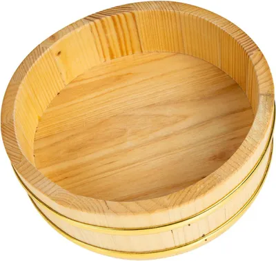 Produktbild von Runde Holzschüssel für Sushi und Reismischungen