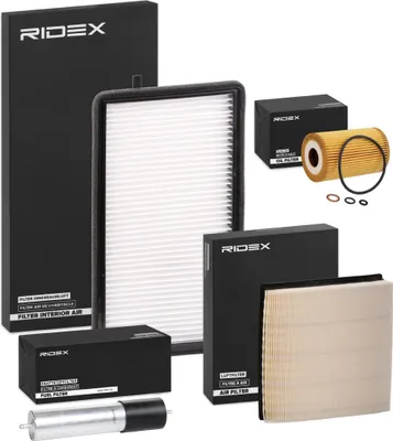 Produktbild von RIDEX Filterset Inspektionspaket Filtersatz für BMW 3 Limousine (E36) 3 Coupe (E36) 3 Compact (E36) 3 Cabrio (E36) 3 Touring (E36)