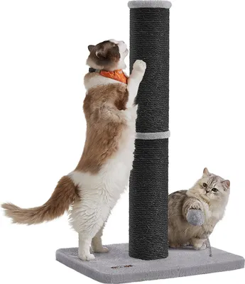 Obrázok produktu pre Kratzbaum – Lezecká veža pre mačky – Odolný sisal – 50 x 40 x 85 cm – Čierna/Sivá
